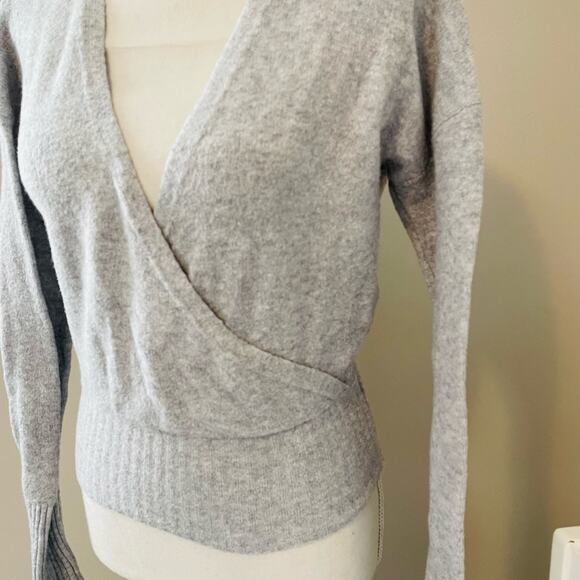 Shrinking Violet Wrap Sweater - Picture 3 of 5